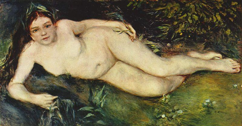 Pierre-Auguste Renoir Nymphe an der Quelle oil painting image